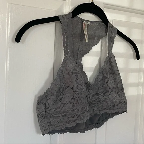 Free People Intimately grey lace Gallon racerback - Picture 3 of 14